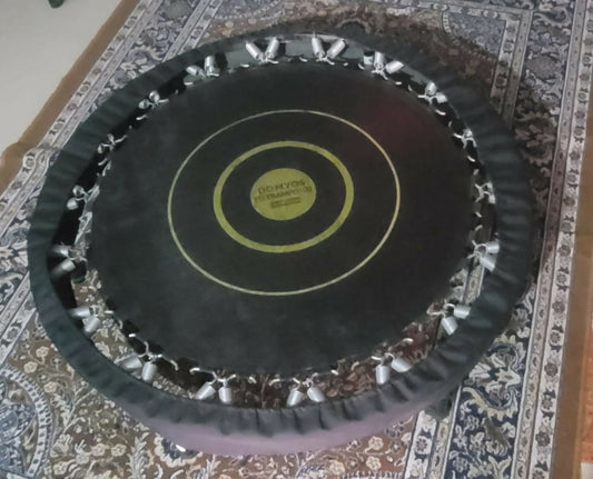 Black trampoline 