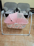 R for Rabbit Lullabies Baby Cradle Automatic Swing (Pink)