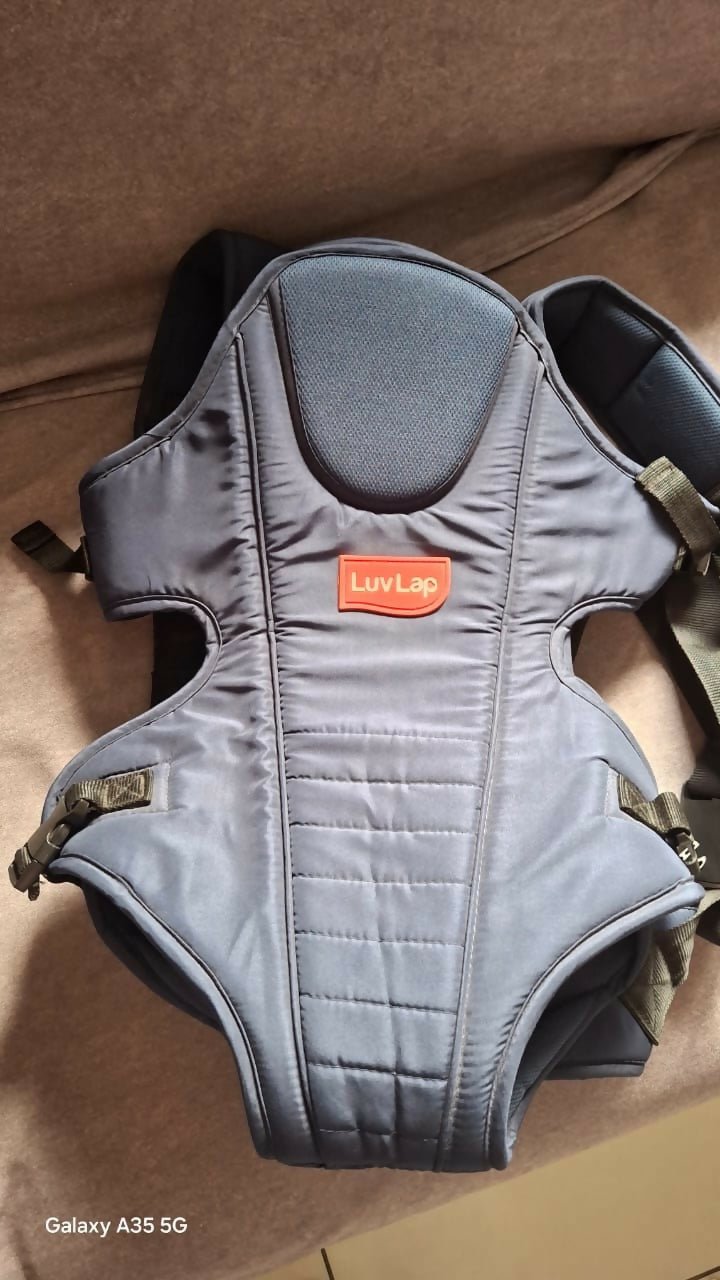 LUVLAP Galaxy baby carrier with ergonomic design, adjustable shoulder straps, padded support, and comfortable hands-free carrying for newborns, infants, and toddlers.