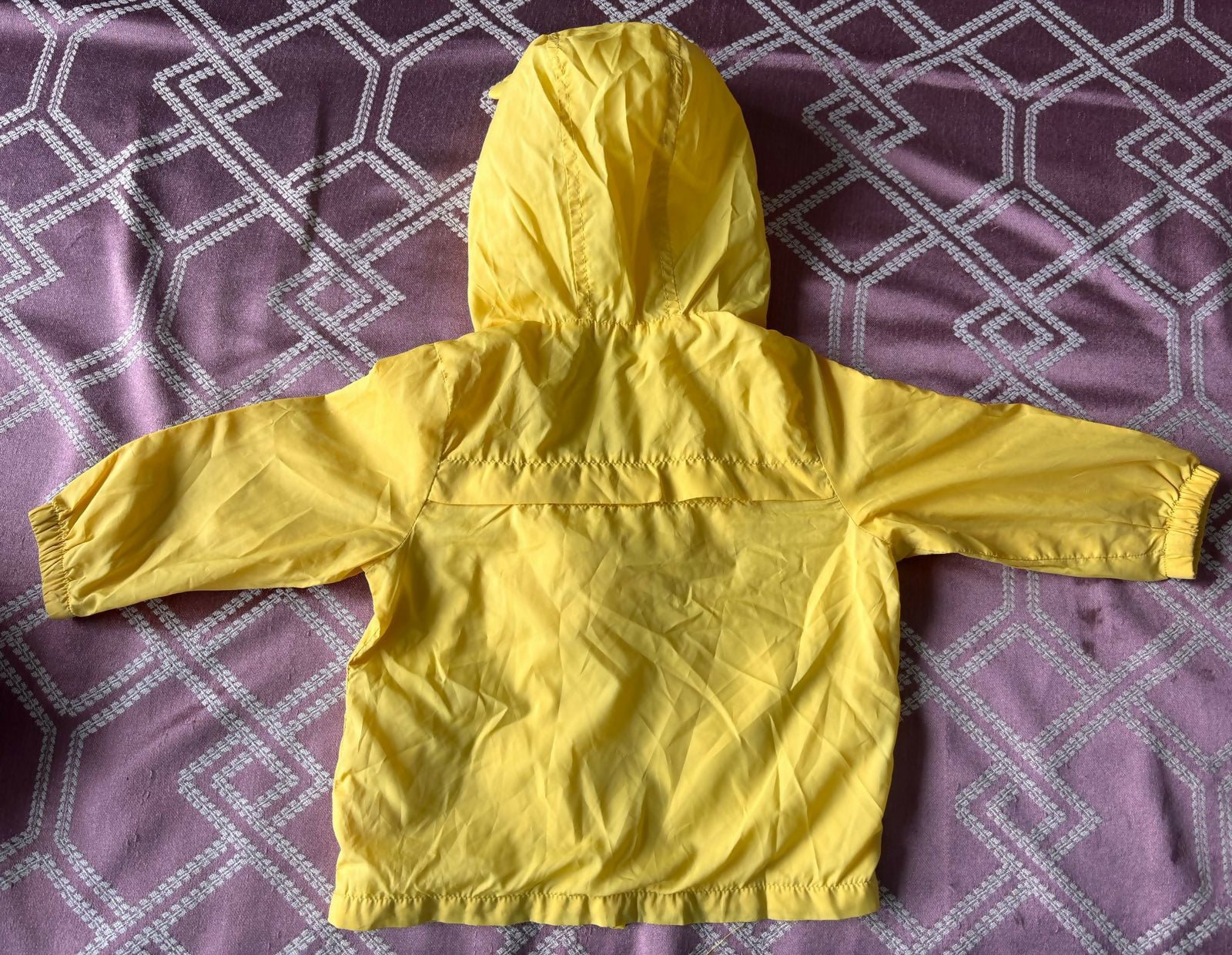 Lion-themed windcheater for kids made from lightweight, wind-resistant fabric with a hood, front zipper, and playful lion design for comfortable outdoor wear.