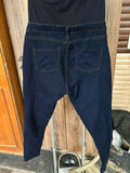 Comfortable and stylish Mothercare maternity jeans in dark blue – perfect fit for expecting moms size 16.








