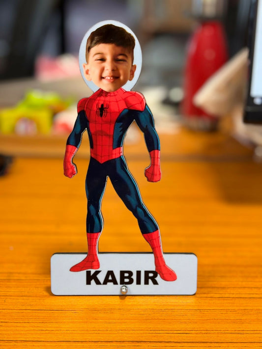 Personalised photo caricature stand