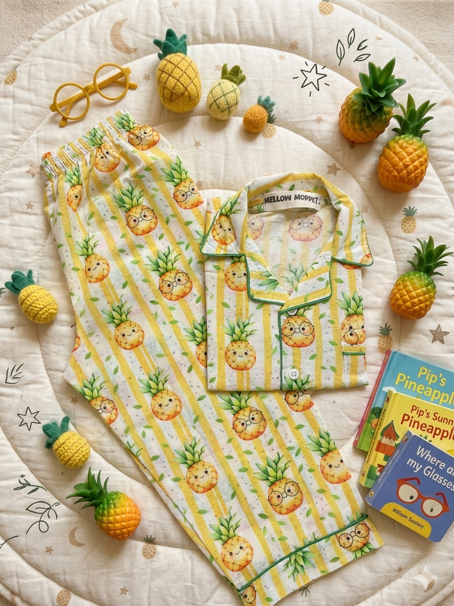 Mellow Midnight Magic nightsuit with soft comfortable fabric, relaxed fit, and cozy design for a comfortable night's sleep and everyday lounging.