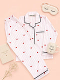 MELLOW Sweetheart Stripes night suit with soft comfortable fabric, striped pattern design, relaxed fit, and cozy comfort for bedtime, sleep, and everyday lounging.
