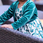 Wrap your little one in luxury with the SWEETHEART Imported From USA Velvet Jacket featuring exquisite appliqué work - crafted from soft, imported velvet fabric for unparalleled comfort and style.