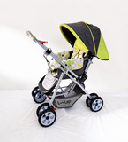 LuvLap Reversible Handle Baby Stroller Foldable Travel Pram Newborn