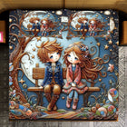FAIRY TALES 7D Digital Print Super King Size Bedsheet Set With 2 Pillow Covers