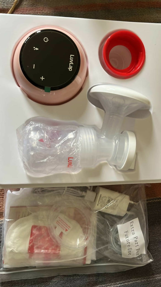 LUVLAP electric breast pump – gentle, efficient, and portable support for hassle-free breastfeeding.


