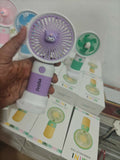 Personalized Portable Fan with Stand & Mobile Holder