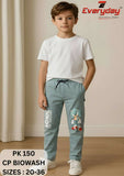 Everyday Boys Biowash Comfort Trousers with Cartoon Print (Green)