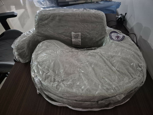 MY BRESTFRIEND Deluxe Nursing Pillow with supportive cushioning and adjustable waist strap.