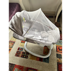 MASTELA 3-in-1 Deluxe Bassinet Swing in Some Used condition featuring a comfortable bassinet, gentle swinging motion, soft padded support, safety features, and versatile multi-function design for supervised soothing and relaxation.