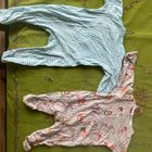Babyhug/Toffee House Romper Set (set of 2) - Peach and Light Blue