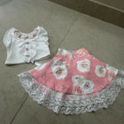 Baby Girl Pink Top Skirt Combo
