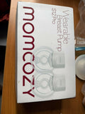 Momcozy S12 Pro Wearable Breast Pump with hands-free wearable design, adjustable suction levels, rechargeable battery, quiet operation, leak-resistant collection cups, and BPA-free components for comfortable milk expression.
