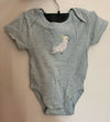 PUREBABY Newborn Bodysuit - Blue  (Imported from Australia)