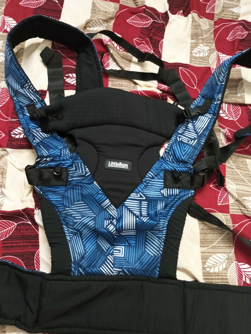 LITTLEBUM Hands-Free Baby Carrier, blue, black 