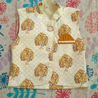  Dress your little one in style with the Kurta Pyjama and Printed Fancy White Base Jacket—perfect for festive occasions, blending tradition with a chic, modern touch!