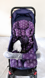 Babyhug Reversible Handle Baby Stroller Foldable Pram Mosquito Net B119