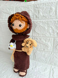 St. Francis of Assisi Crochet Doll