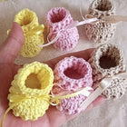 Crochet baby girl shoes