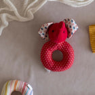 Introducing our Elephant Faced Shape Rattle, a delightful and eco-conscious sensory toy crafted with care and consideration. 