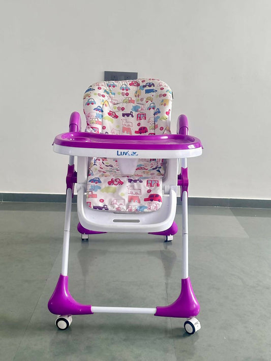 LUVLAP Royal Baby High Chair (Purple)