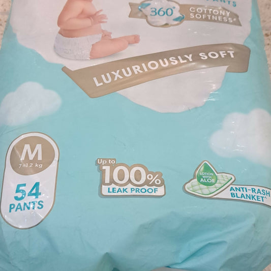 PAMPERS Premium Care diaper pants – softest protection and all-day comfort for your baby’s precious skin.

