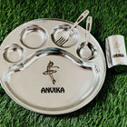 Buy Personalised Stainless Steel Plate, Glass, Spoon, and Fork Set – Durable, Safe & Customised Mealtime Set for Kids

