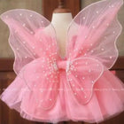 Pink fairy wings on a mannequin 