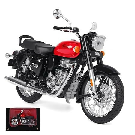 ROYAL ENFIELD Classic 350 Bullet Bike Scale Model Toy for Kids