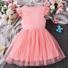 Unicorn Theme Net Partywear Dress/Frock