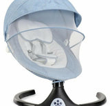 Automatic swing rocker with adjustable speed along with food tray and safety belt