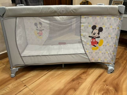 BABYHUG Mickey Printed Playpen – Safe, Spacious & Fun Play Zone for Babies