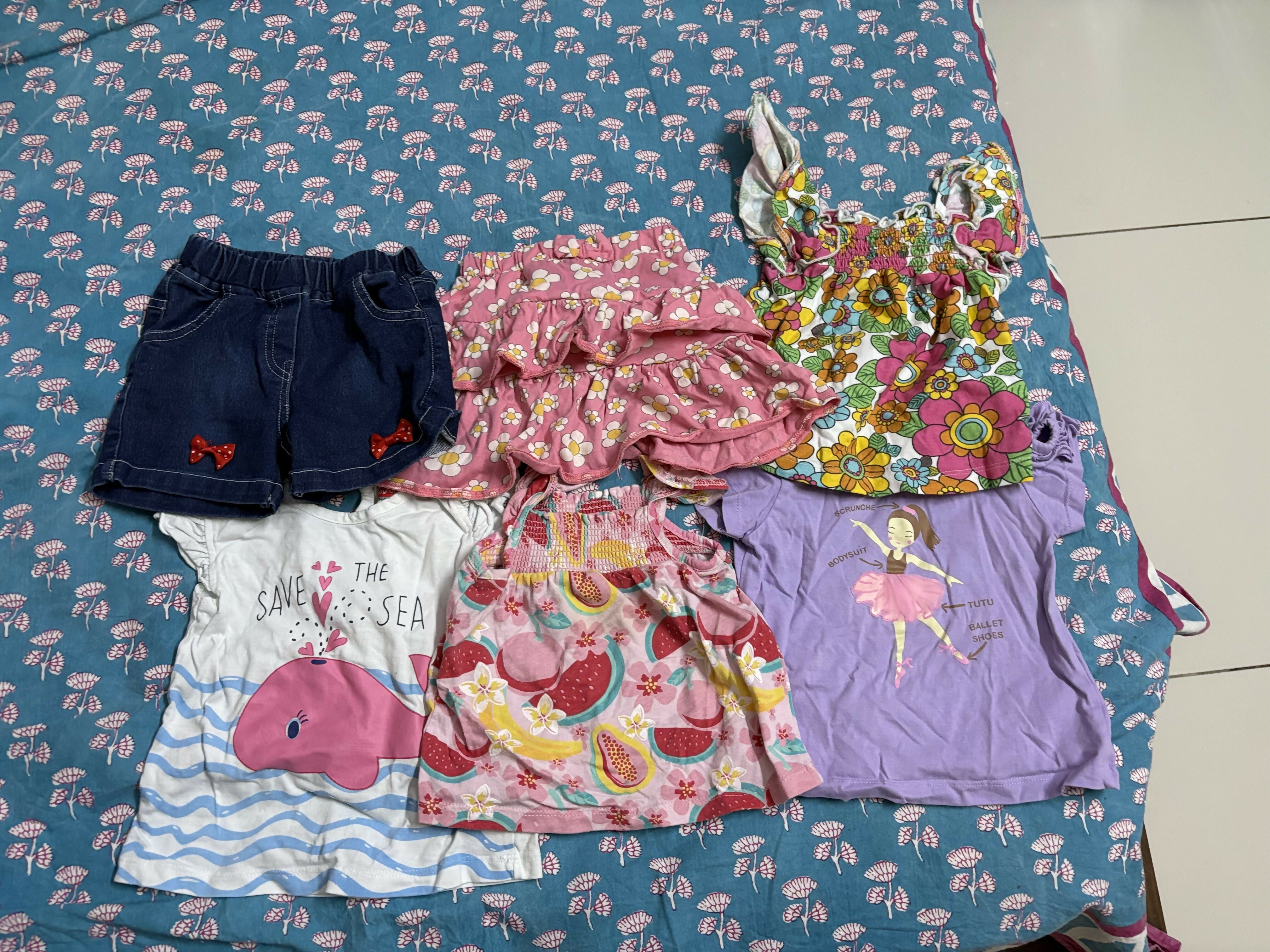 TOFFEE HOUSE & BABYHUG  Baby Clothes 1-2 year (Combo of 6 clothes)