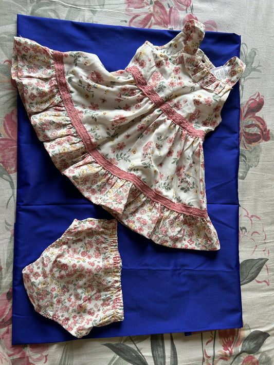 Floral dress and bloomers