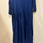 Bhuvika Women's blue anarkali feeding kurta / dress with zippers
