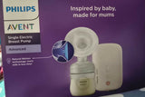 PHILIPS AVENT Single Electric Breast Pump Advanced with adjustable suction settings, comfortable breast shield, compact design, and efficient milk expression support for breastfeeding mothers.