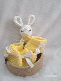 Booties, Rattle, Mittens & Basket Set – A Perfect Gift for Your Little One!