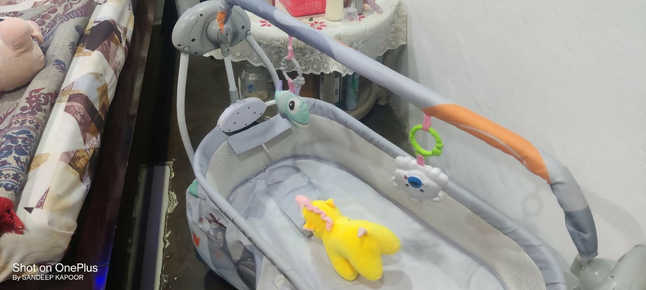 INFANTSO Automatic Baby Cradle & Swing – Cute, Comfortable & Safe
