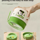 Panda theme stainless steel lunch box cum food jar with an insulated design, leak-resistant lid, and cute panda print to keep meals fresh for school, travel, and everyday use.