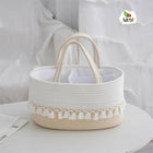 Baby diaper caddy bag with multiple storage compartments, cute design, organized sections, sturdy handles, and convenient storage for diapers, wipes, bottles, and baby essentials.