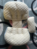 Frido maternity pillow with ergonomic full-body support, soft breathable fabric, and a comfortable design to support the back, belly, hips, and legs during pregnancy.