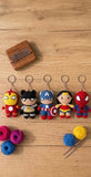 Handmade Superhero Crochet Keychains Collection