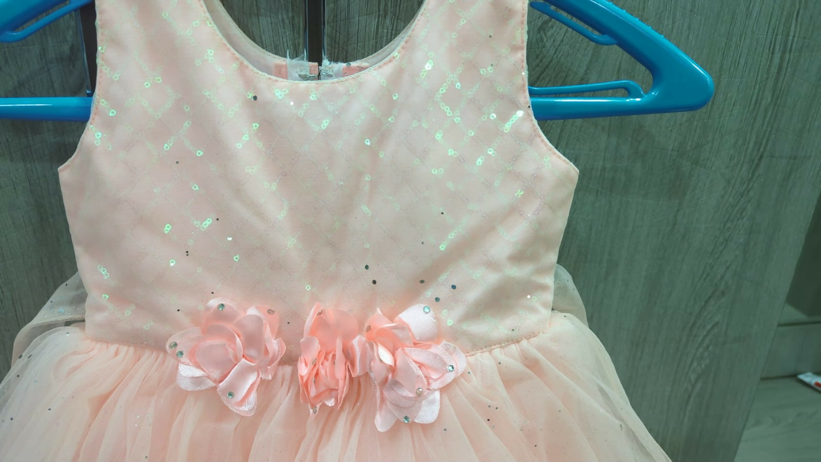 Buy Adorable Peach Colour Kids Frock – Elegant & Comfortable Dress for Baby Girls

