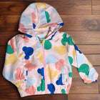 Colorful children's raincoat with cartoon patterns 