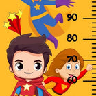 Customised Height Chart: Track your child's growth with a personalized height chart featuring their name and picture.