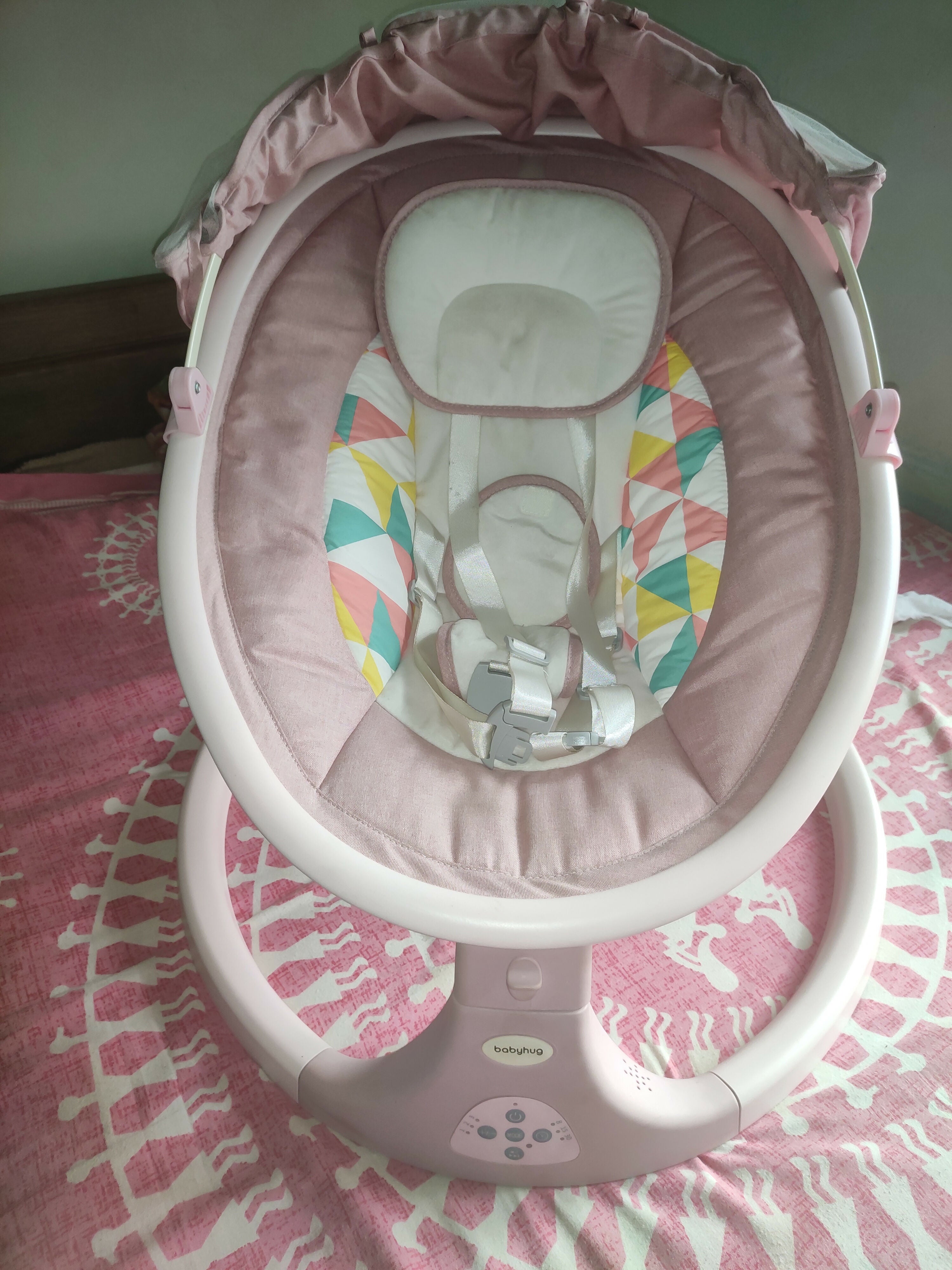 Automatic electric baby swing cradle