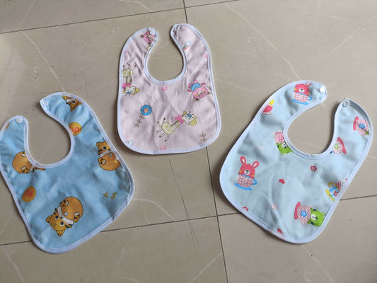 Keep your baby clean and stylish with the BABYHUG Bib - 3 Pieces, offering maximum protection and adorable designs for mealtime.