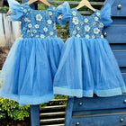 Blue Party Wear Frock